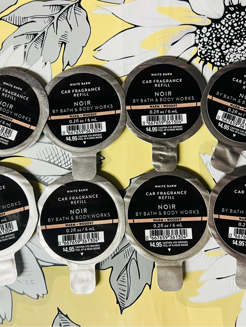 8 Bath & Body Works NOIR Car Fragrance Refill Scentportable
